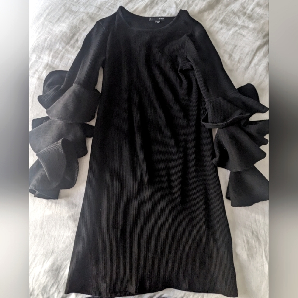 Soon Maternity Dress with Statement Sleeve